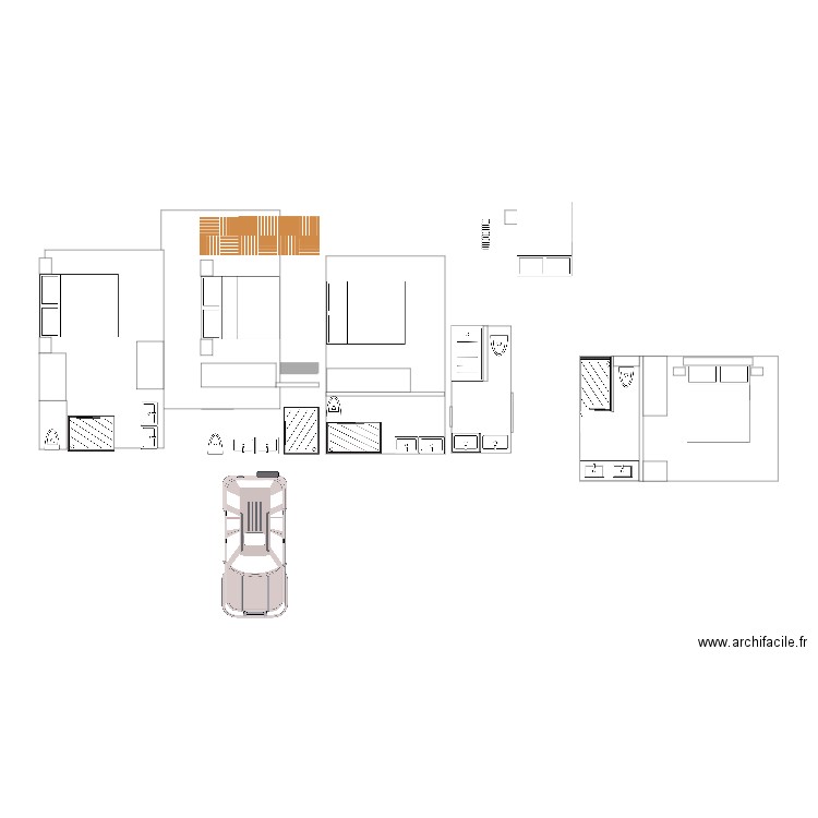 Extension latérale. Plan de 0 pièce et 0 m2