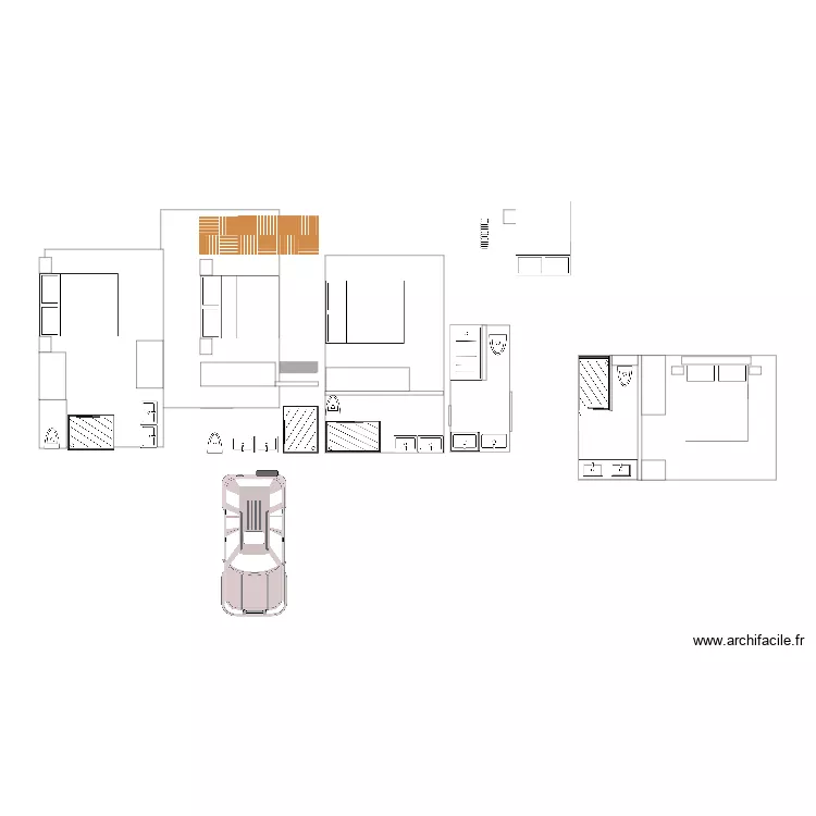 Extension lat&eacute;rale. Plan de 