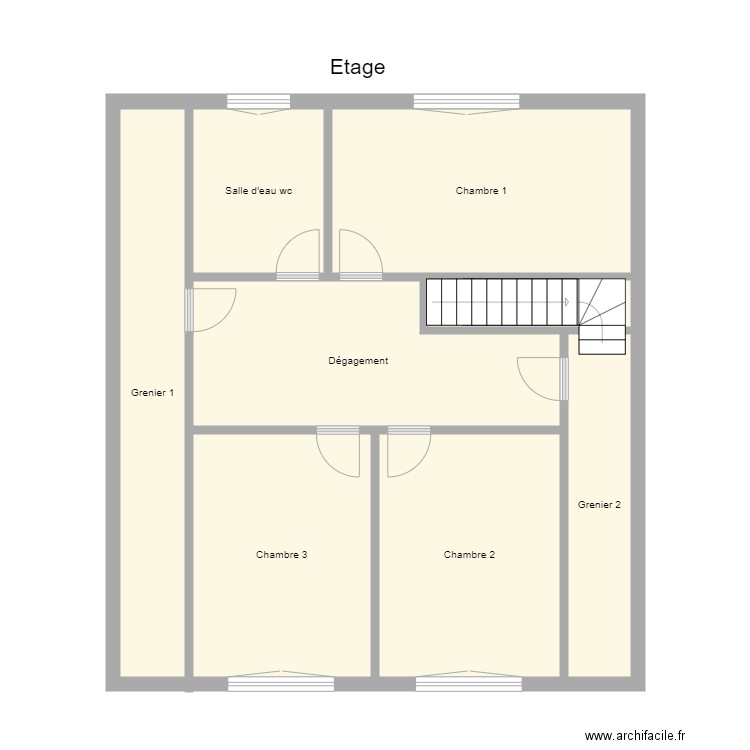 Croquis MULLER Etage. Plan de 0 pièce et 0 m2