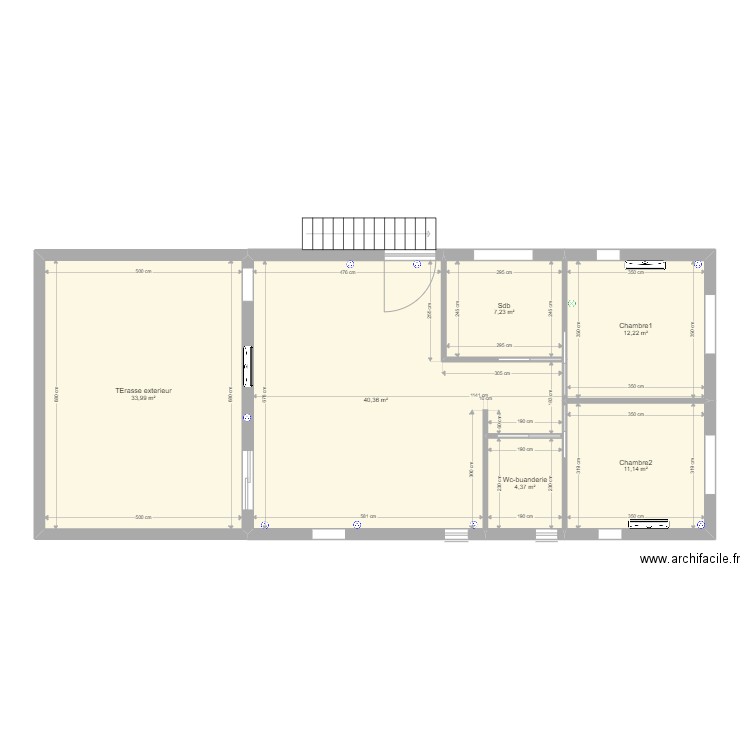 plan container r+1-bis2. Plan de 6 pièces et 109 m2