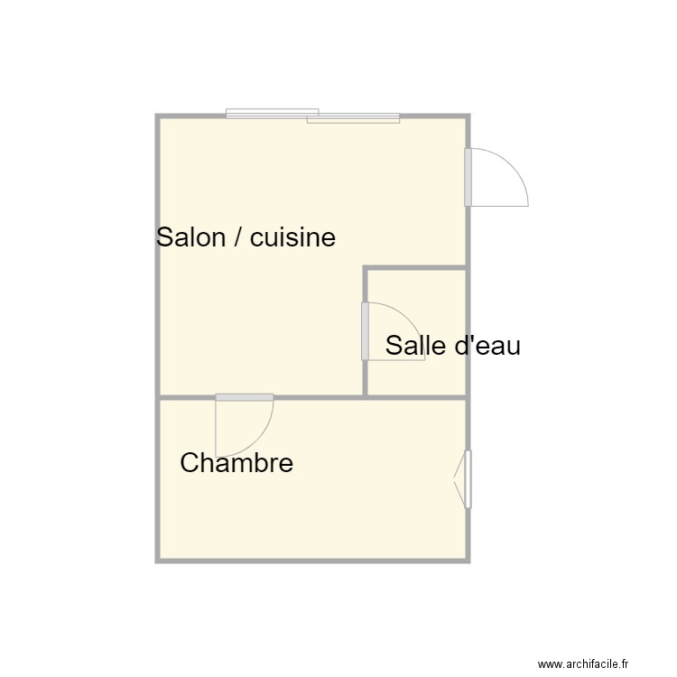 Croquis Appt FROUIN. Plan de 0 pièce et 0 m2
