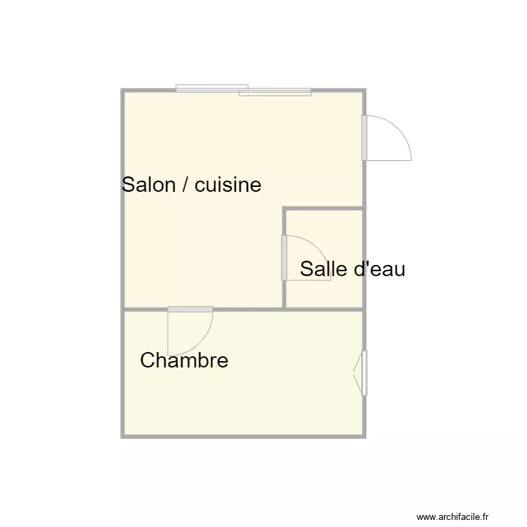 Croquis Appt FROUIN. Plan de 