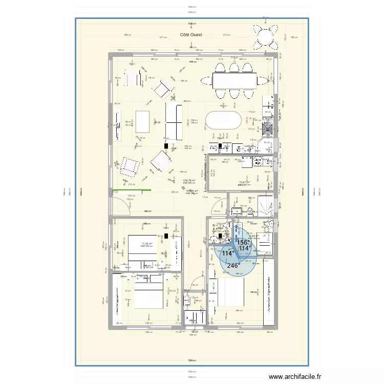 135 m2 sur 1 niveau Etude A2 dipo. diff. Plan de 135 m2 sur 1 niveau Etude A2 dipo. diff. Plan de