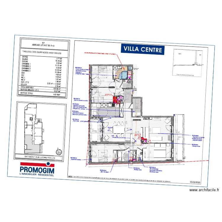 VILLA CENTRE FINAL. Plan de 0 pièce et 0 m2