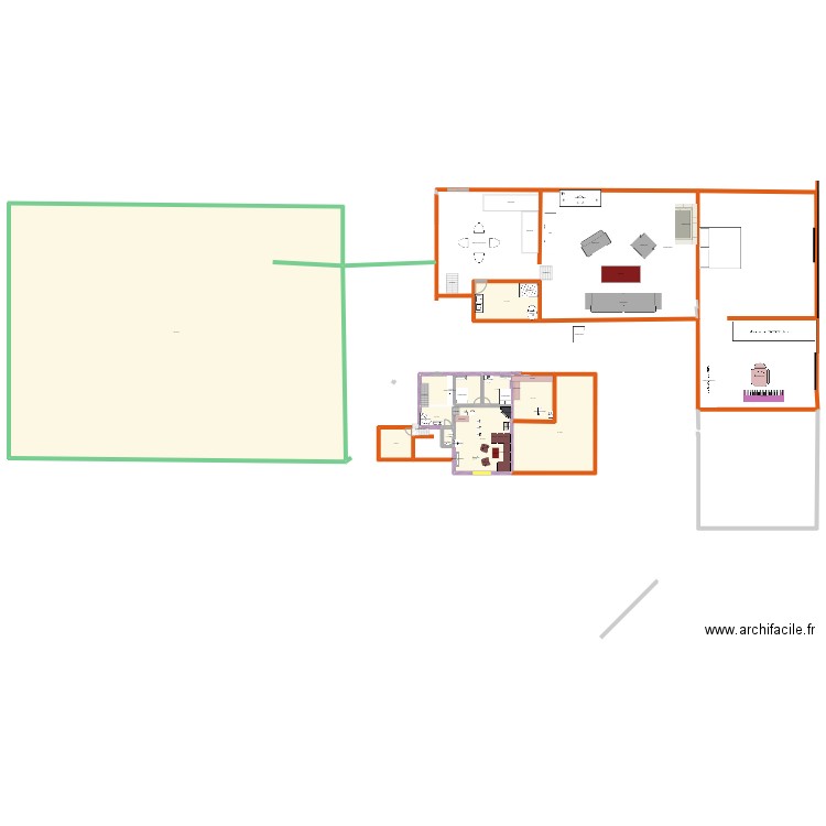 Lau6. Plan de 10 pièces et 1416 m2