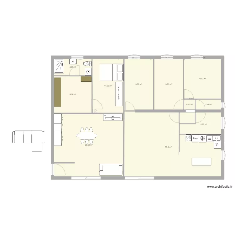 4 chambres presque bon2 aurelie3. Plan de 