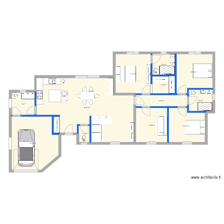 MAISON MODÈLE . Plan de 0 pièce et 0 m2