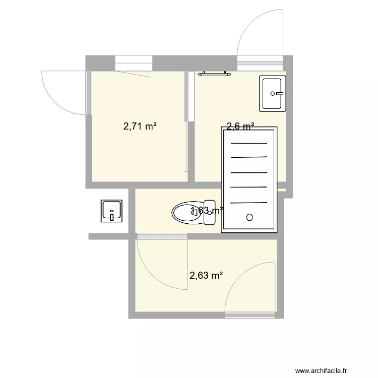 salle de bain. Plan de salle de bain. Plan de