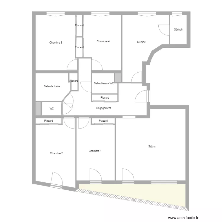 Appart Yang liberte. Plan de 