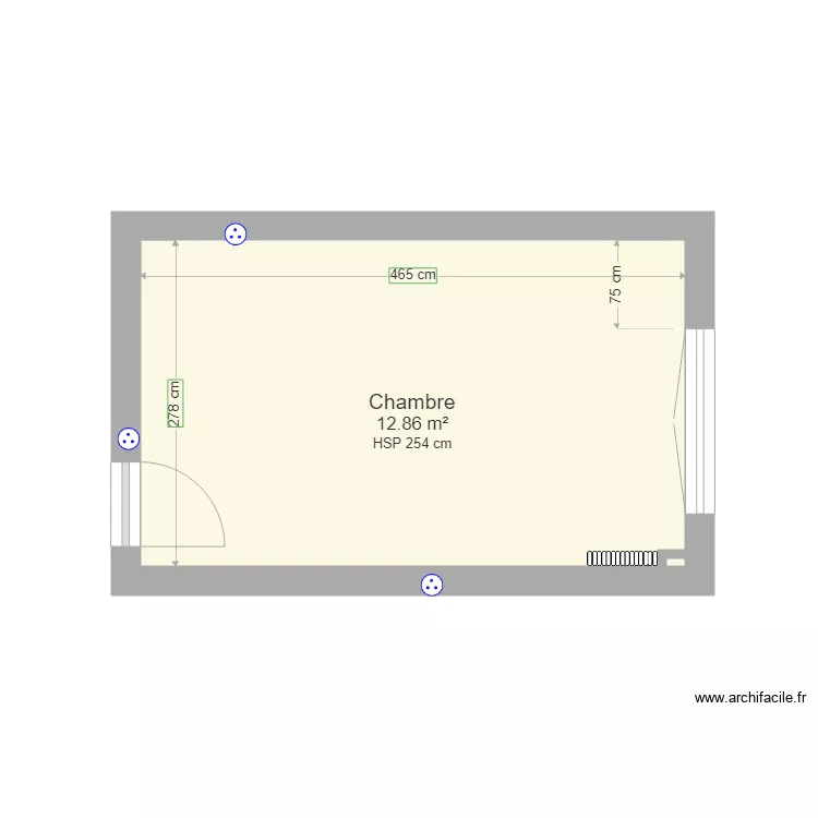 Am&eacute;nagement chambre filles. Plan de 