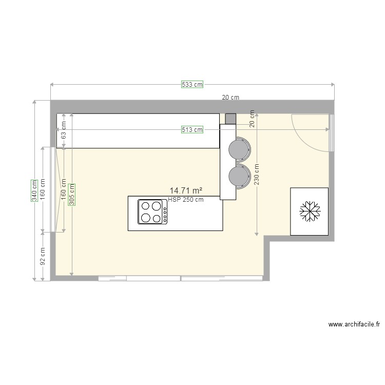 AMENAGEMENTCUISINE2. Plan de 0 pièce et 0 m2