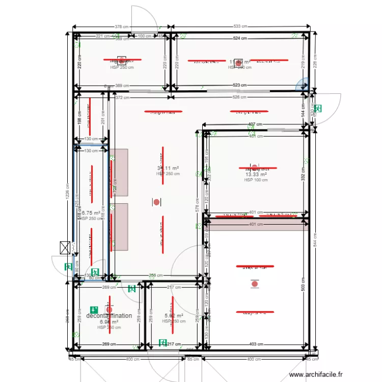 salgues boucherie. Plan de 