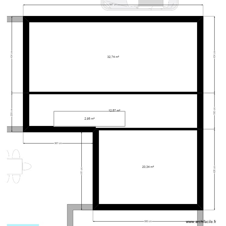 home bis. Plan de 0 pièce et 0 m2