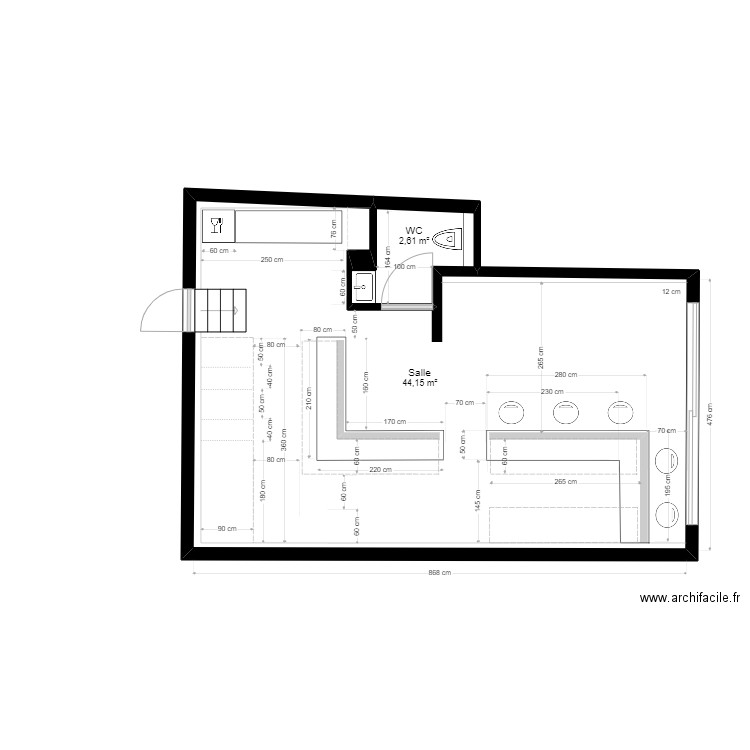 Restaurant Ly. Plan de 0 pièce et 0 m2