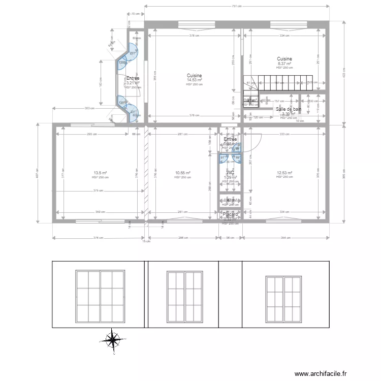  agrandissement. Plan de 