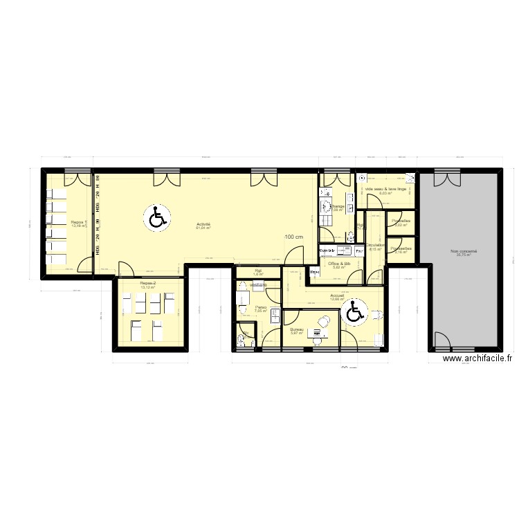 92C9R projet_New_PMI_UrM. Plan de 16 pièces et 180 m2