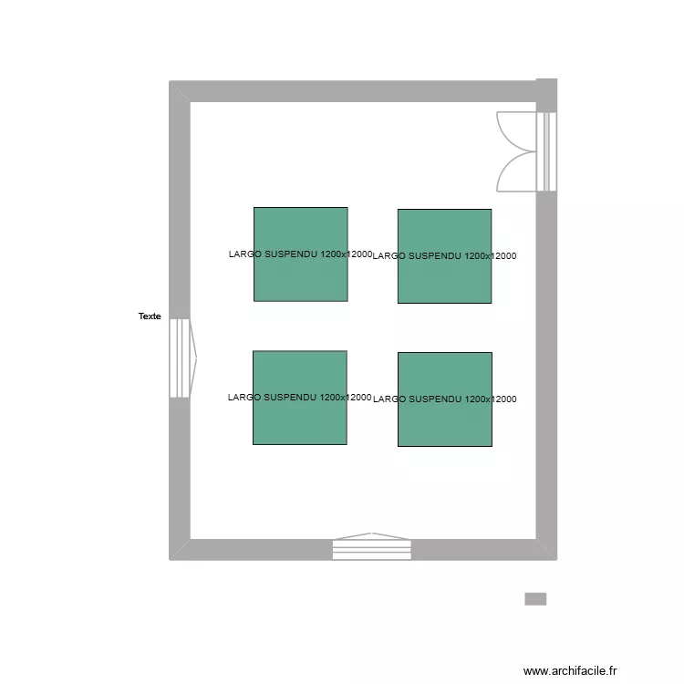SALLE DE MUSIQUE 13 ST ANDRE LEZ LILLE. Plan de 