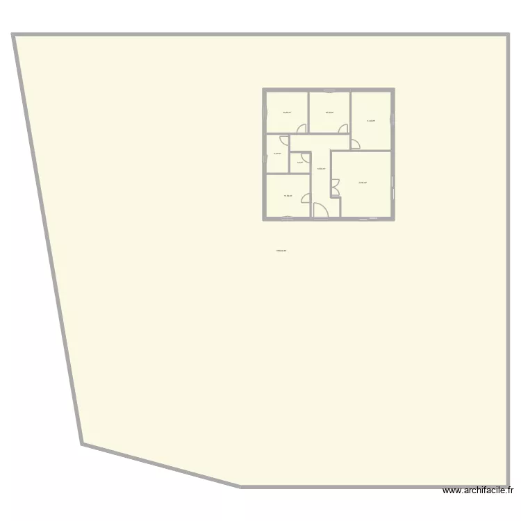 ma maison. Plan de 9  et 1313 m²