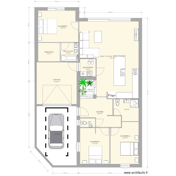 projet v3 peinture. Plan de 0 pièce et 0 m2