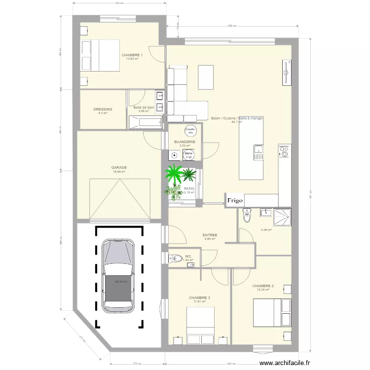 projet v3 peinture. Plan de 