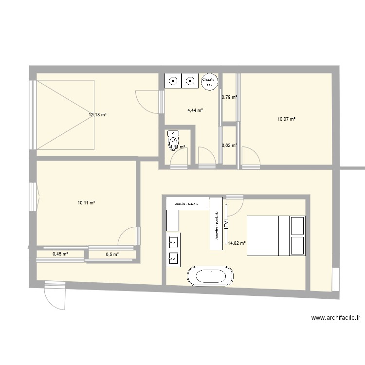 extension garage 3. Plan de 0 pièce et 0 m2
