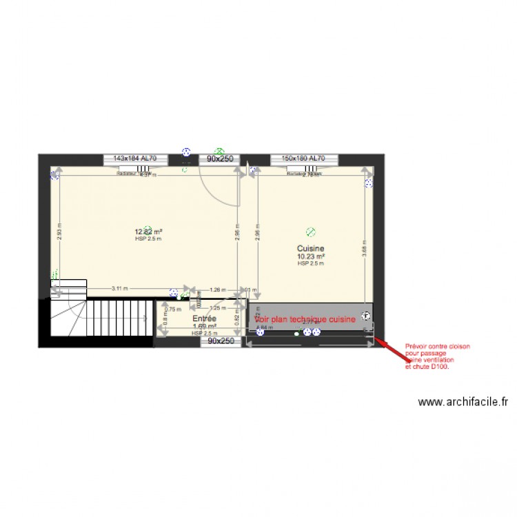 Projet Bosheret et Le Mestre. Plan de 0 pièce et 0 m2