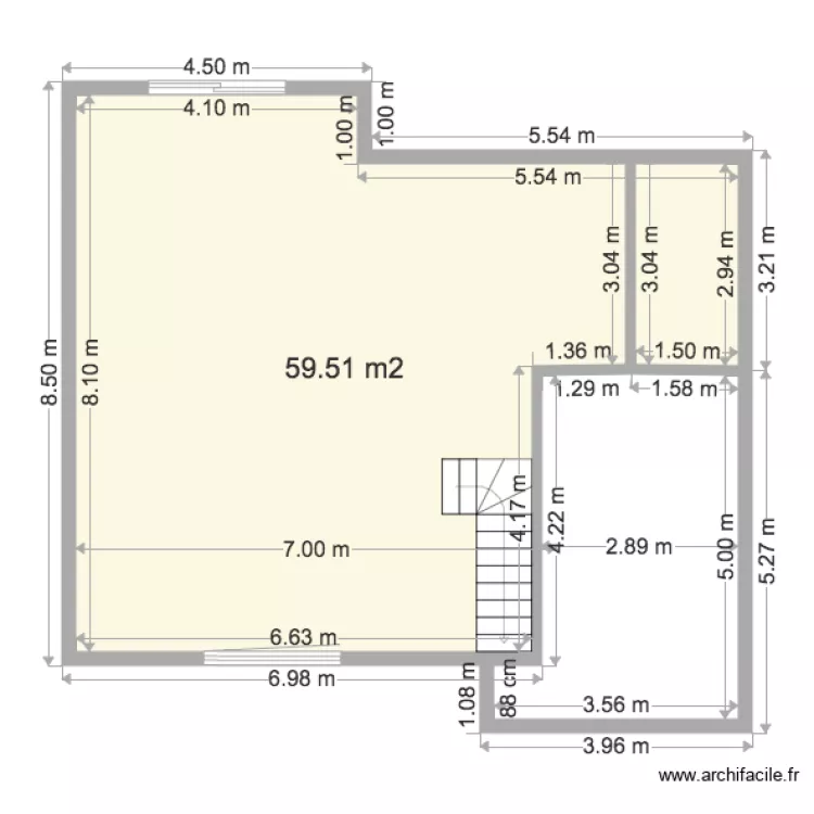 MAISON . Plan de 