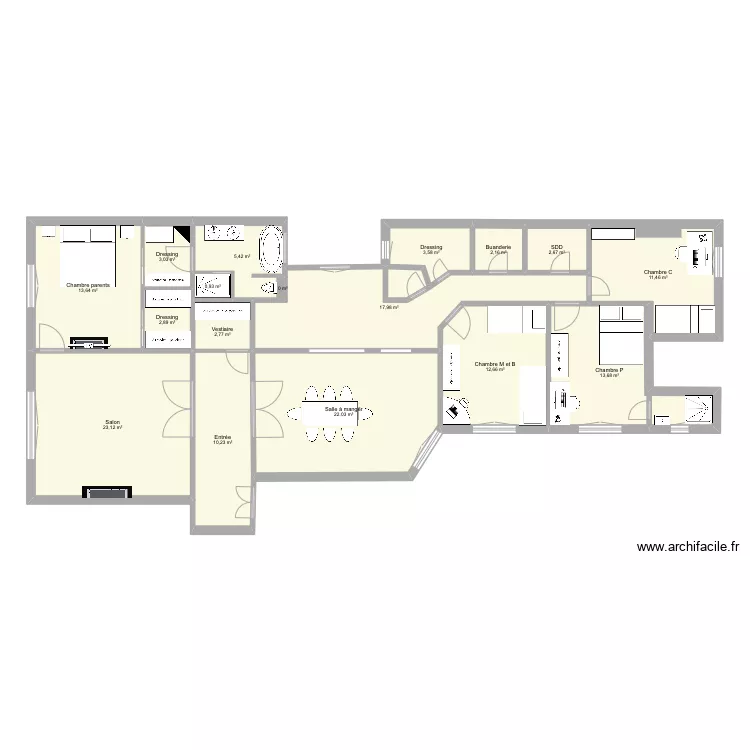 Appartement campagne première transfo 4. Plan de Appartement campagne première transfo 4. Plan de