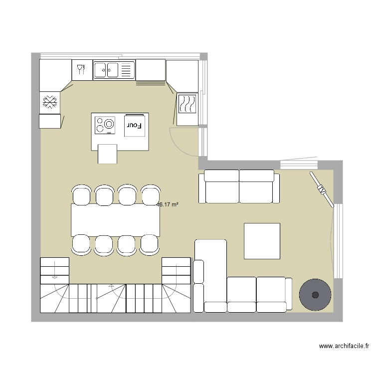 RDC. Plan de 0 pièce et 0 m2