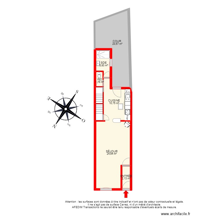 BI 14487. Plan de 20 pièces et 138 m2