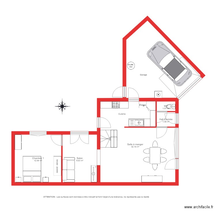 BI 1770 RDC . Plan de 0 pièce et 0 m2