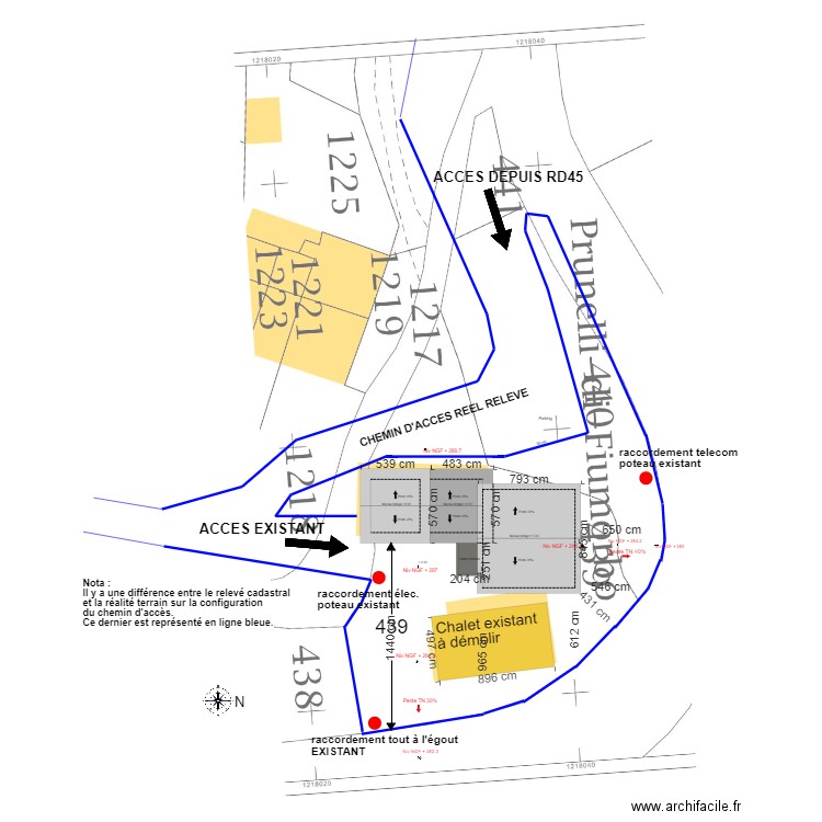 plan de masse général. Plan de 0 pièce et 0 m2