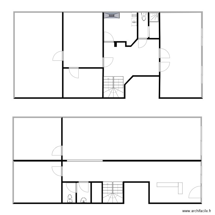 SIMON VICHY RDC . Plan de 14 pièces et 209 m2