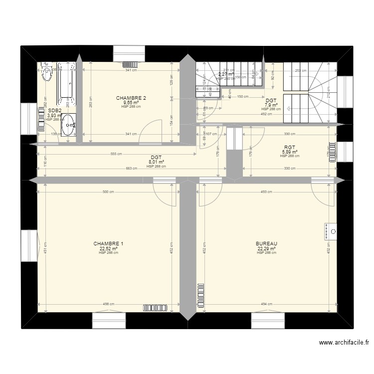 BROIHIER_R+2. Plan de 0 pièce et 0 m2