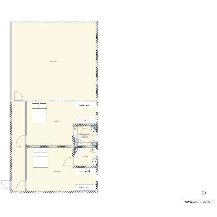 maison cayenne. Plan de 