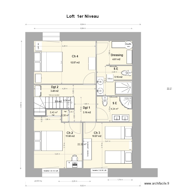 Loft 1 Niveau ---. Plan de 0 pièce et 0 m2