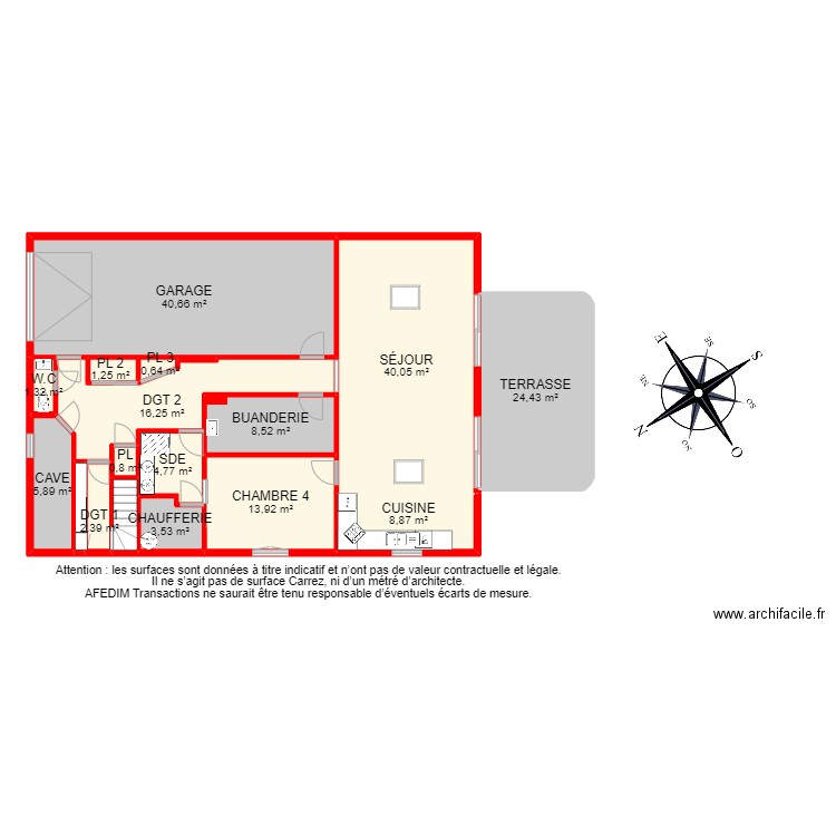 BI 12149 - . Plan de 35 pièces et 372 m2