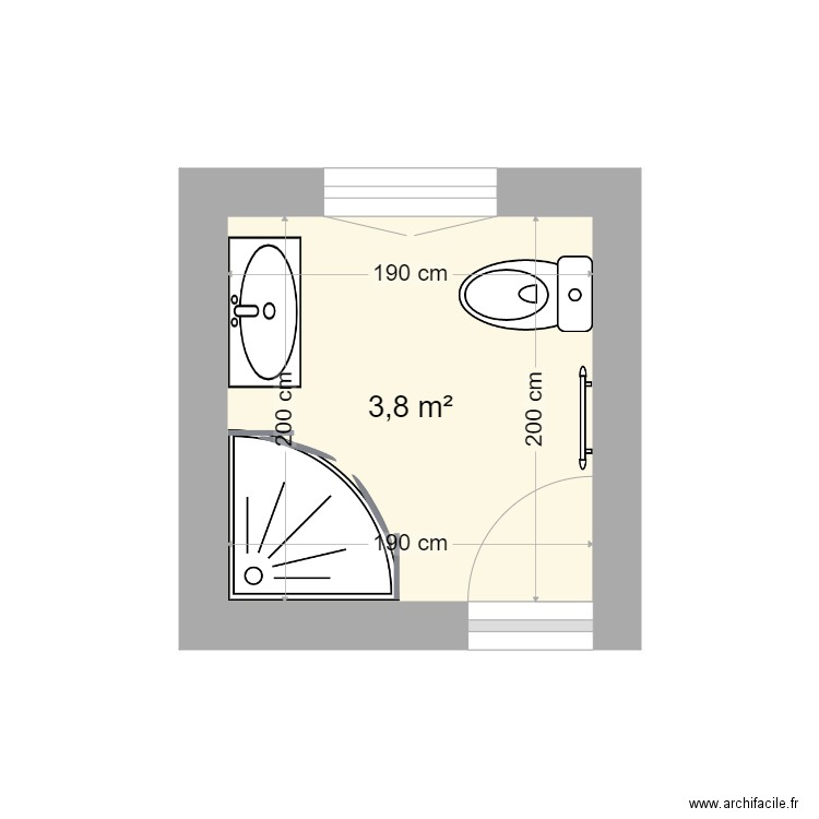 GAULTIER Anne 2. Plan de 1 pièce et 4 m2