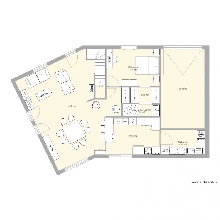 implantation V. Plan de 0 pièce et 0 m2