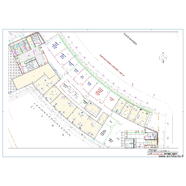 Ravezies v11 porte coupe feu. Plan de 0 pièce et 0 m2