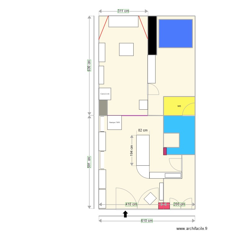 nouveau plan vallon agencement. Plan de 10 pièces et 78 m2