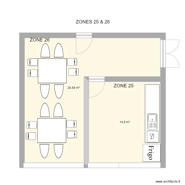 ZONES 25 & 26. Plan de 0 pièce et 0 m2