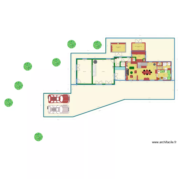 PLAN MASSE  EXTENSION . Plan de 
