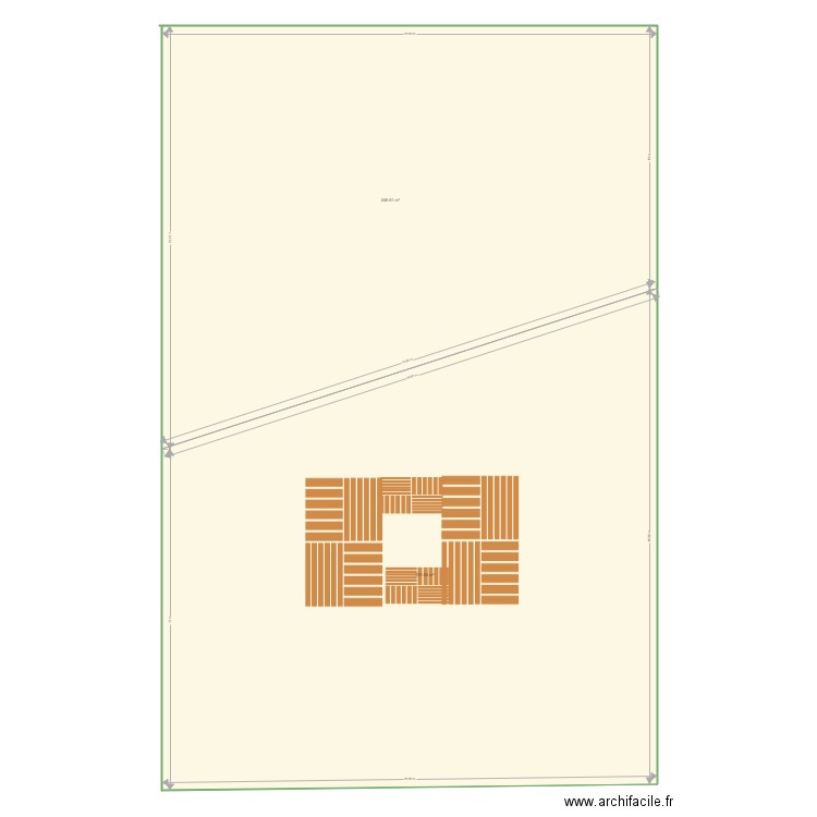 Terrasse jardin Montfarville. Plan de 0 pièce et 0 m2