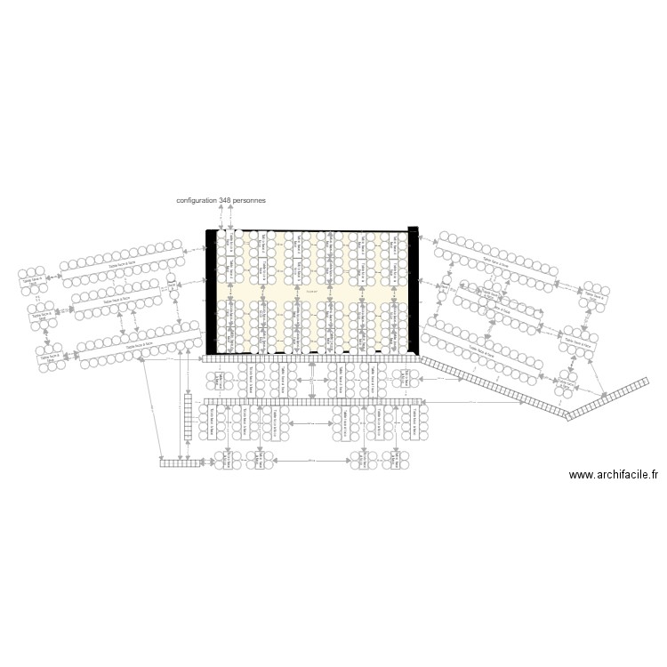 configuration 340 personnes 19 01 2023. Plan de 3 pièces et 75 m2