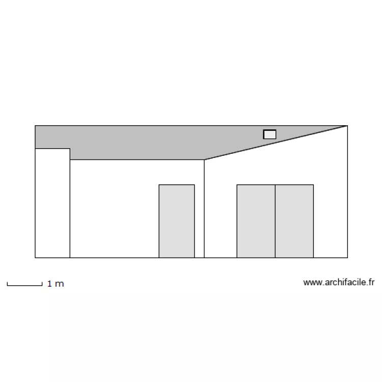 Plan façade. Plan de Plan façade. Plan de