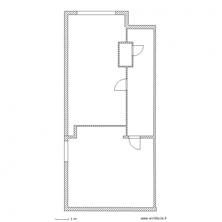 REz plan1. Plan de 0 pièce et 0 m2