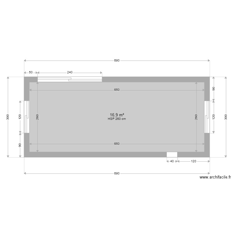 Plan PIRONNET coté. Plan de 0 pièce et 0 m2