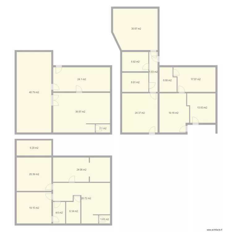 IHADADENE STRASBOURG. Plan de 