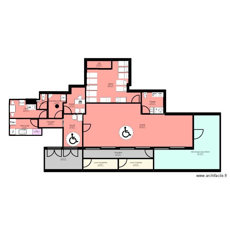 92C35JM Projet V3 Jordan rectif CRECHE 2. Plan de 0 pièce et 0 m2